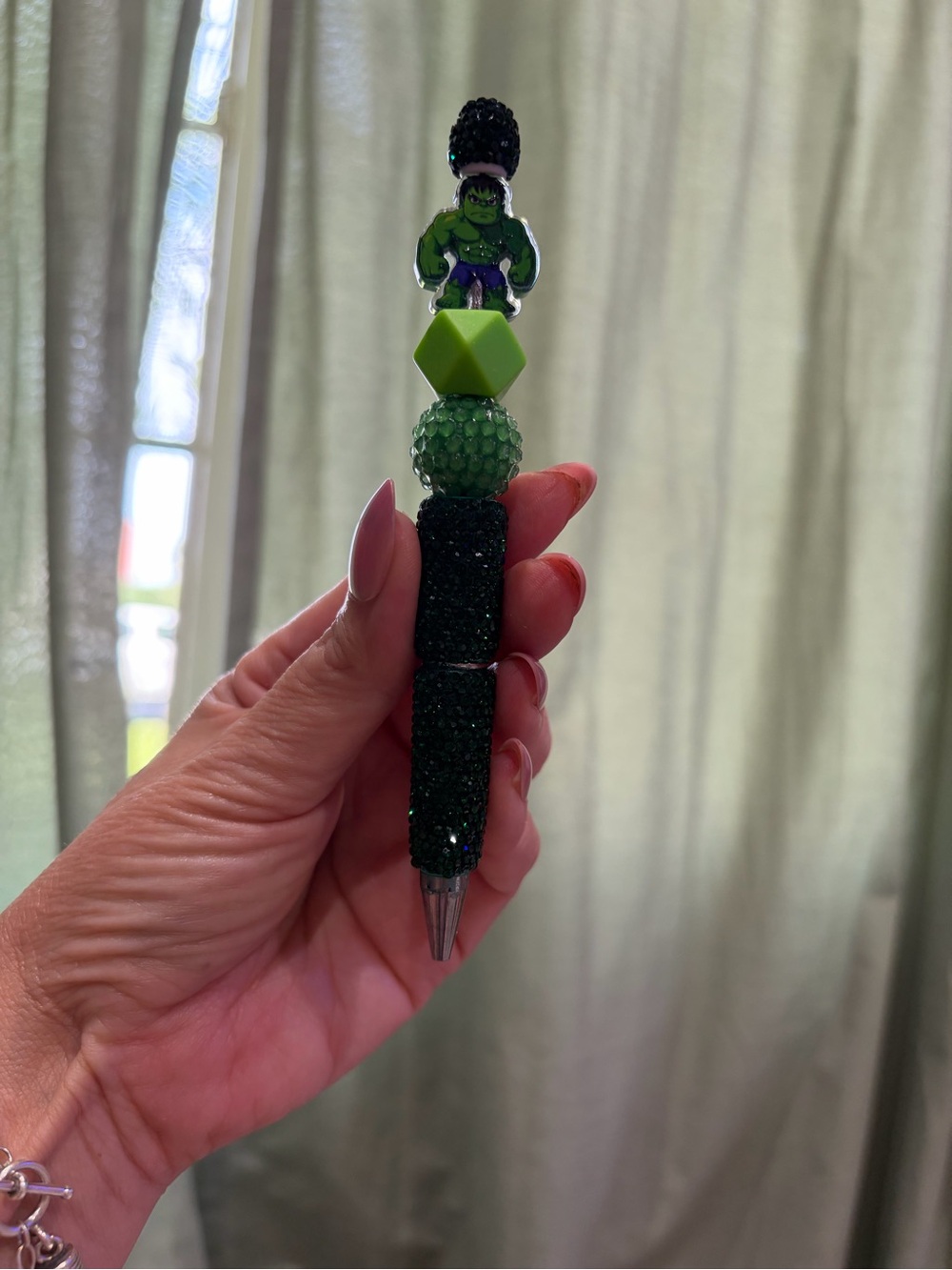 Green Hulk Bead Pen